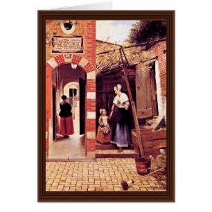 Hof eines Hauses in Delft durch Hooch Pieter De (