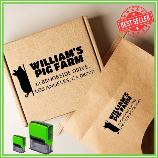 Hof Einzigartige moderne Rücksendeadresse der Schw Permastempel