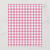 Hof Heilige Kuh Calf Baby Dusche Gingham PInk (Rückseite)