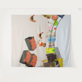 Hof in Kolumbien Wandteppich (Vorderseite (Horizontal))