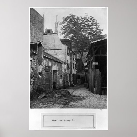 Hof in Rue Larrey 8, Paris, 1858-78 Poster (Vorne)