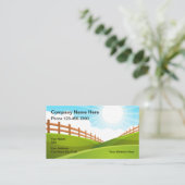 Hof Land Sunny Sky Visitenkarte (Stehend Vorderseite)