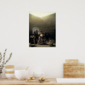 'Hof mit Irren' Poster (Küche)