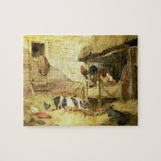 Hof-Szene Puzzle (Horizontal)