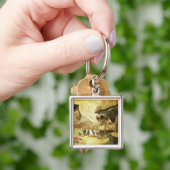 Hof-Szene Schlüsselanhänger (Hand)