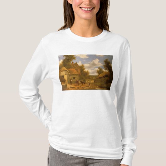Hof-Szene T-Shirt (Vorderseite)