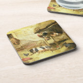 Hof-Szene Untersetzer (Linke Seite)