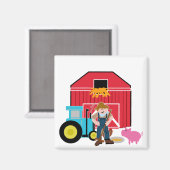 Hof-T-Shirts und Geschenke Magnet (Vorderseite/Rückseite)