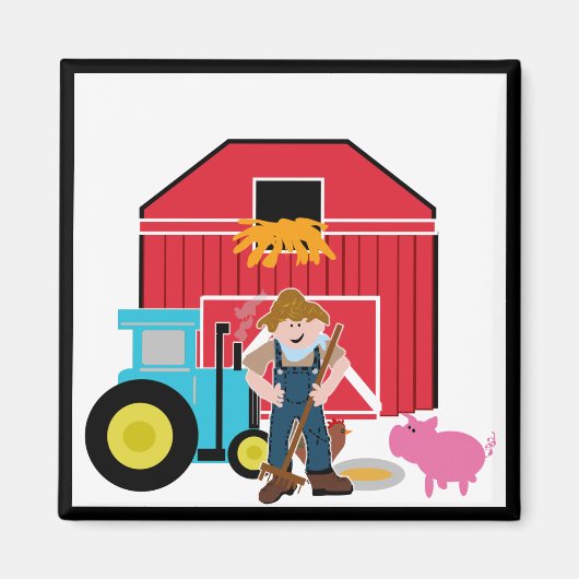 Hof-T-Shirts und Geschenke Magnet (Vorne)