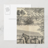 Hof T Winters Postkarte (Vorne/Hinten)