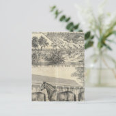 Hof T Winters Postkarte (Stehend Vorderseite)