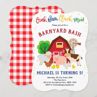 Hof, Tiere, Barnyard, Petting Zoo, Geburtstag Einladung