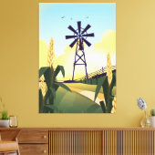 Hof und Windmühle Leinwanddruck (Insitu (Wohnzimmer))