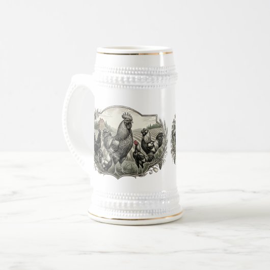 Hofbesetzungen Bierglas (Vorderseite Links)