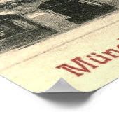 Hofbrauhaus, München, Deutschland 1900 Vintag Poster (Ecke)