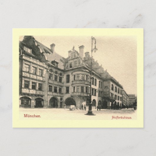 Hofbrauhaus, München, Deutschland 1900 Vintag Postkarte (Vorderseite)