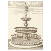 Hofbrunnen mit Zierstuben Klemmbrett (Rückseite)