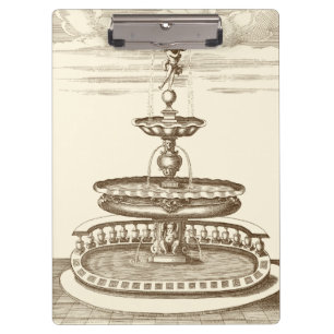 Hofbrunnen mit Zierstuben Klemmbrett