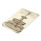 Hofbrunnen mit Zierstuben Magnet (Linke Seite)