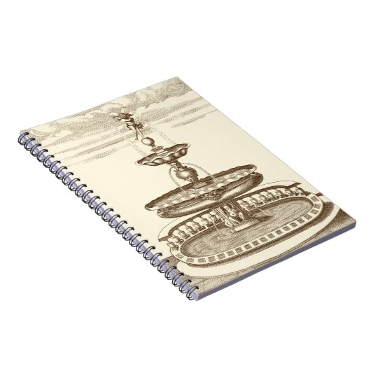 Hofbrunnen mit Zierstuben Notizblock (Rechte Seite)