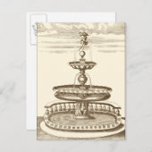 Hofbrunnen mit Zierstuben Postkarte (Vorne/Hinten)