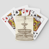 Hofbrunnen mit Zierstuben Spielkarten (Rückseite)