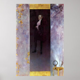 Hofburg actor Josef Lewinsky as Carlos by Klimt Poster