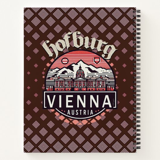 Hofburg in Circles Notizblock (Rückseite)