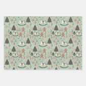 Hofes Kids's Pastel Weihnachtsgeschenk Wrap Set Geschenkpapier Set (Vorderseite 2)