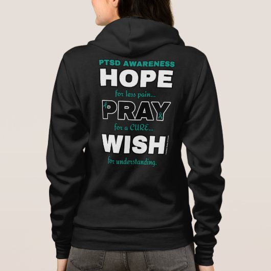 Hoffe bete Wish...PTSD Hoodie (Rückseite)