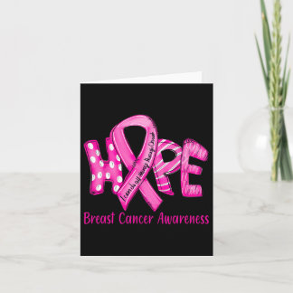 Hoffe Brustkrebs im Oktober tragen wir rosa Band Karte