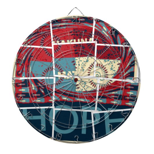 Hoffe, das Wunder schöne schöne schöne inspirieren Dartscheibe (vorne)