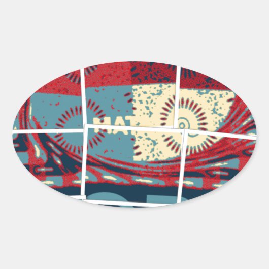 Hoffe, das Wunder schöne schöne schöne inspirieren Ovaler Aufkleber (Vorderseite)