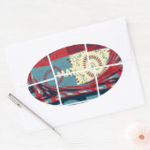 Hoffe, das Wunder schöne schöne schöne inspirieren Ovaler Aufkleber (Umschlag)