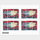 Hoffe, das Wunder schöne schöne schöne inspirieren Rechteckiger Aufkleber (Blatt)