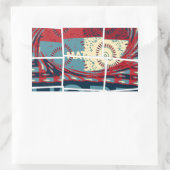 Hoffe, das Wunder schöne schöne schöne inspirieren Rechteckiger Aufkleber (Tasche)