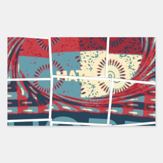 Hoffe, das Wunder schöne schöne schöne inspirieren Rechteckiger Aufkleber (Vorderseite)