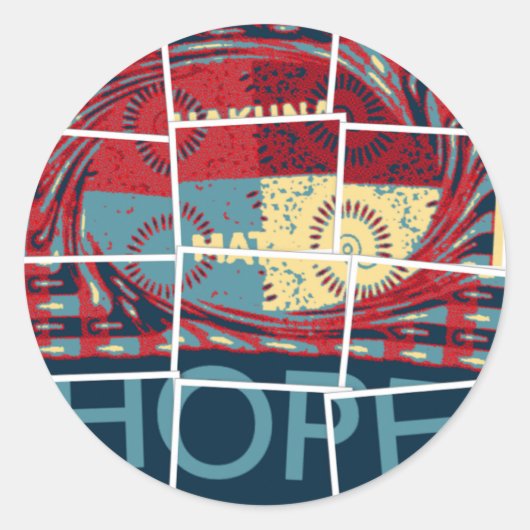 Hoffe, das Wunder schöne schöne schöne inspirieren Runder Aufkleber (Vorderseite)