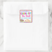 Hoffe, dass dein Sommer für mich das Beste ist Quadratischer Aufkleber (Tasche)