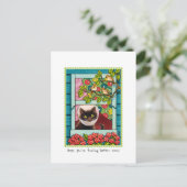 "Hoffe, dass du bald besser Gefühl bist" Niedliche Postkarte (Stehend Vorderseite)