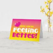 Hoffe, dass du besser Gefühl bist! Karte (Gelbe Blume)
