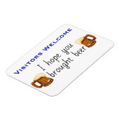 Hoffe, dass du Bier Stateroom Funny Cruise Door br Magnet (Linke Seite)