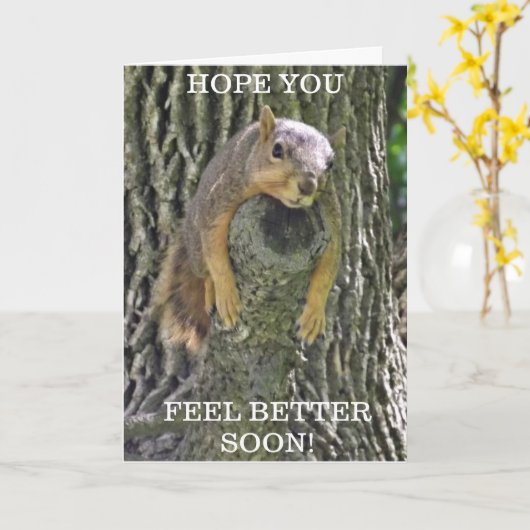 Hoffe, dass du dich bald besser fühlst, bekommst e karte (Gelbe Blume)