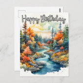 Hoffe, dass du einen wunderbaren Geburtstag hast Postkarte (Vorne/Hinten)