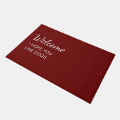 Hoffe, dass du Hunde Doormat mögen Fußmatte (Schrägansicht)