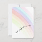 Hoffe, dass es dir bald besser geht dankeskarte (Vorderseite)