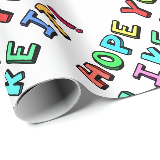 Hoffe, dass es dir gefällt geschenkpapier (Rolleneckpunkt)