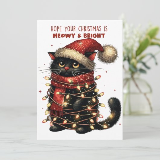 Hoffe, dass Ihr Weihnachten ist Meowy & Bright Car (Stehend Vorderseite)