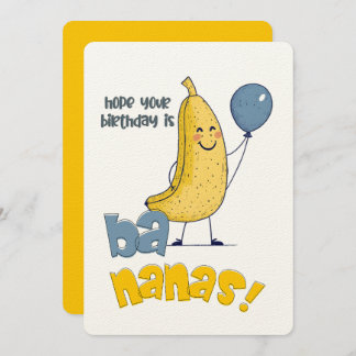 Hoffe, dein Geburtstag ist Bananen! | Ein Peel-goo Einladung