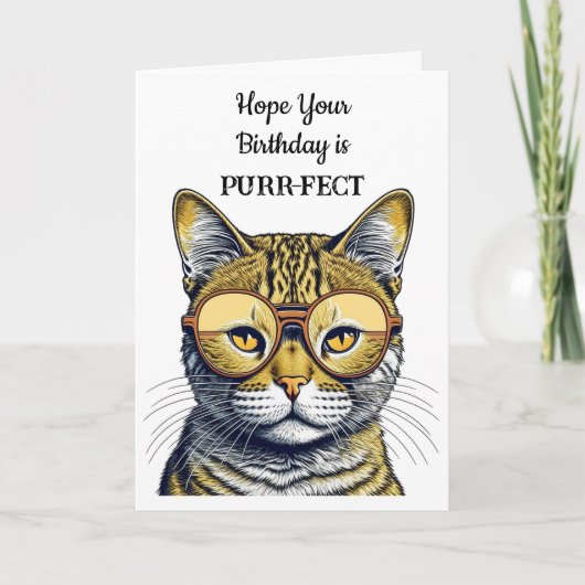 Hoffe, dein Geburtstag ist purer Fekt Feiertagskarte (Vorderseite)